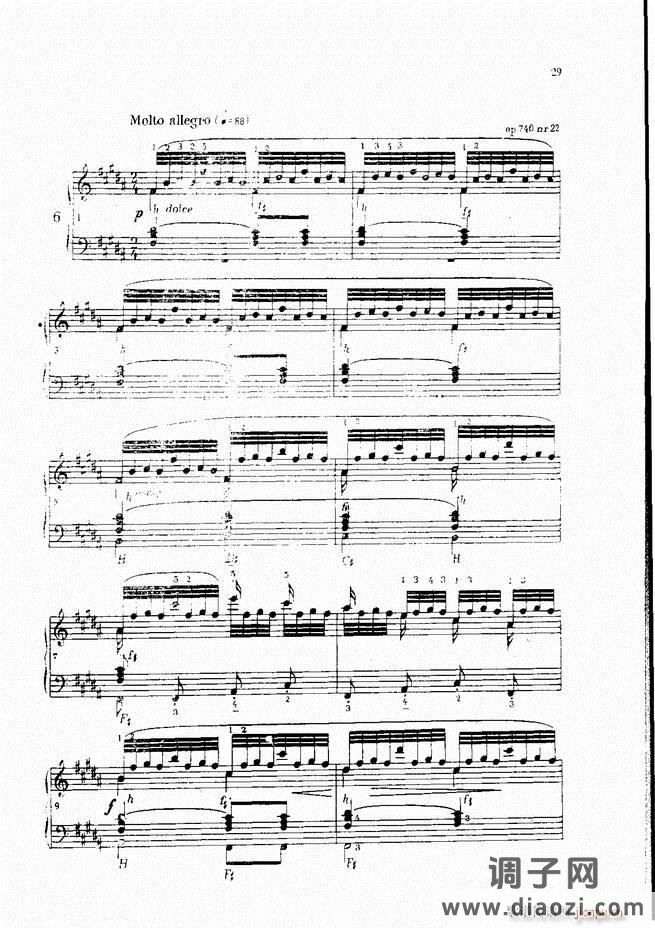 车尔尼手风琴练习曲集 Ⅳ