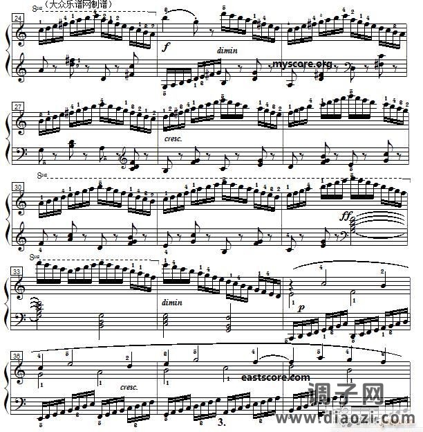 车尔尼《 钢琴快速练习曲》(Czerny 299)第5首 及练习提示