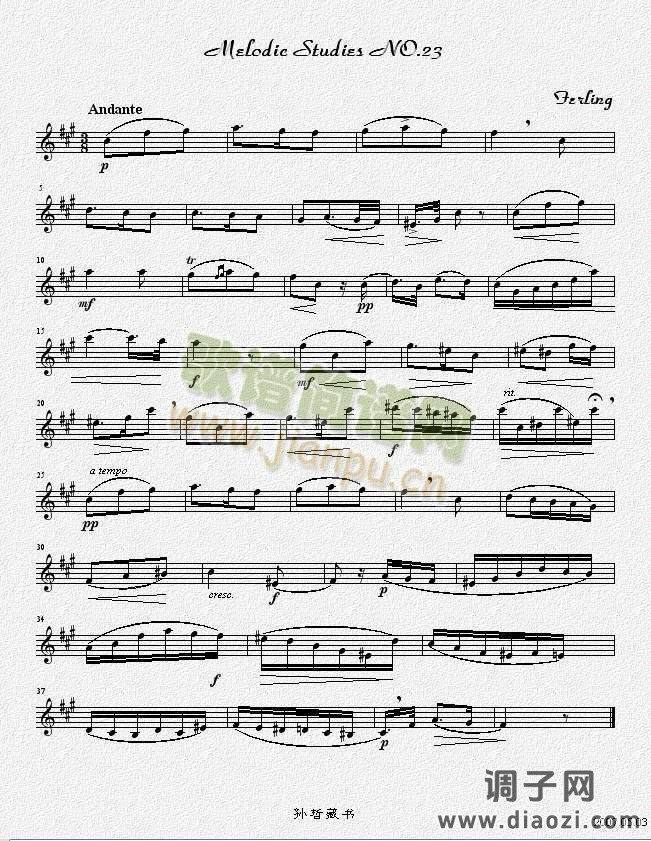 四十八首旋律练习曲之二十三