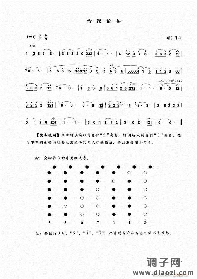 葫芦丝、巴乌实用教程 目录前言1-60