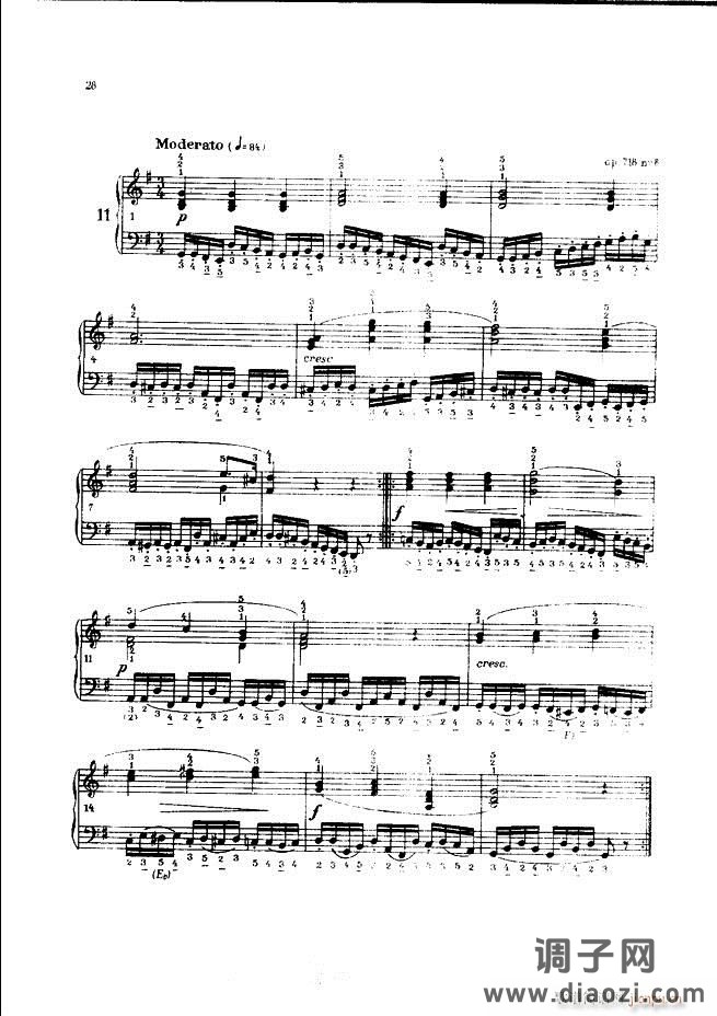 车尔尼手风琴练习曲集 Ⅲ