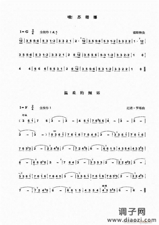 葫芦丝、巴乌实用教程121-180