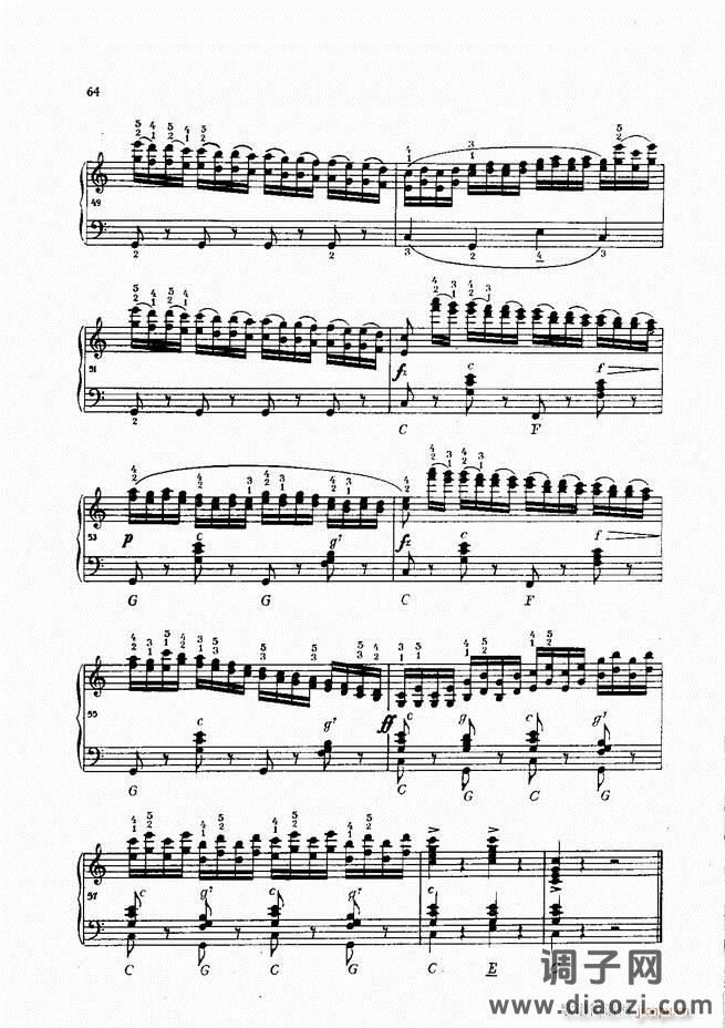 车尔尼手风琴练习曲集 Ⅳ