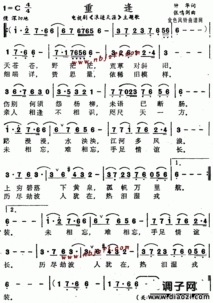 重逢(《浪迹天涯》主题歌)