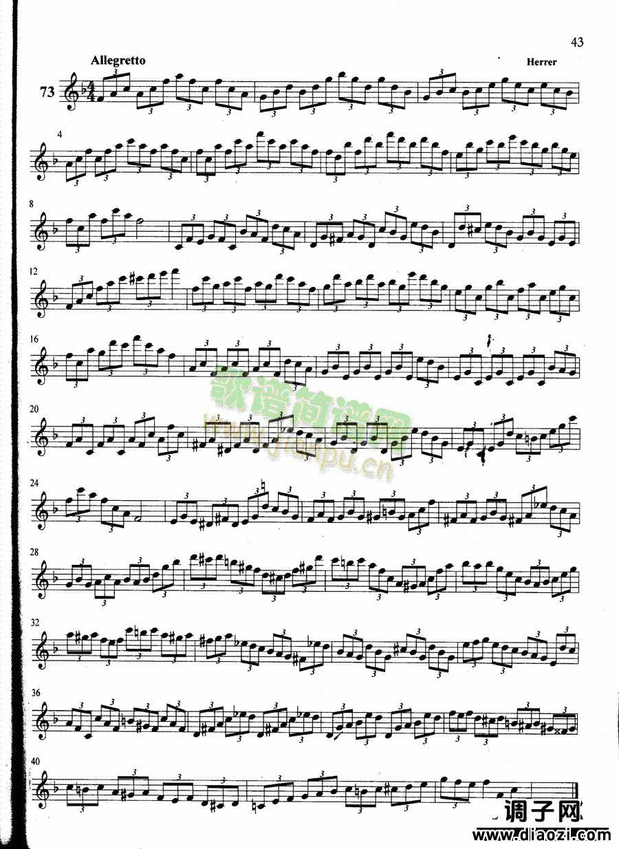 萨克斯管练习曲第100—043页