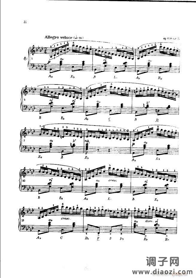 车尔尼手风琴练习曲集 Ⅲ