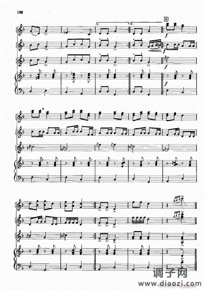 手风琴中外名曲72首101-190