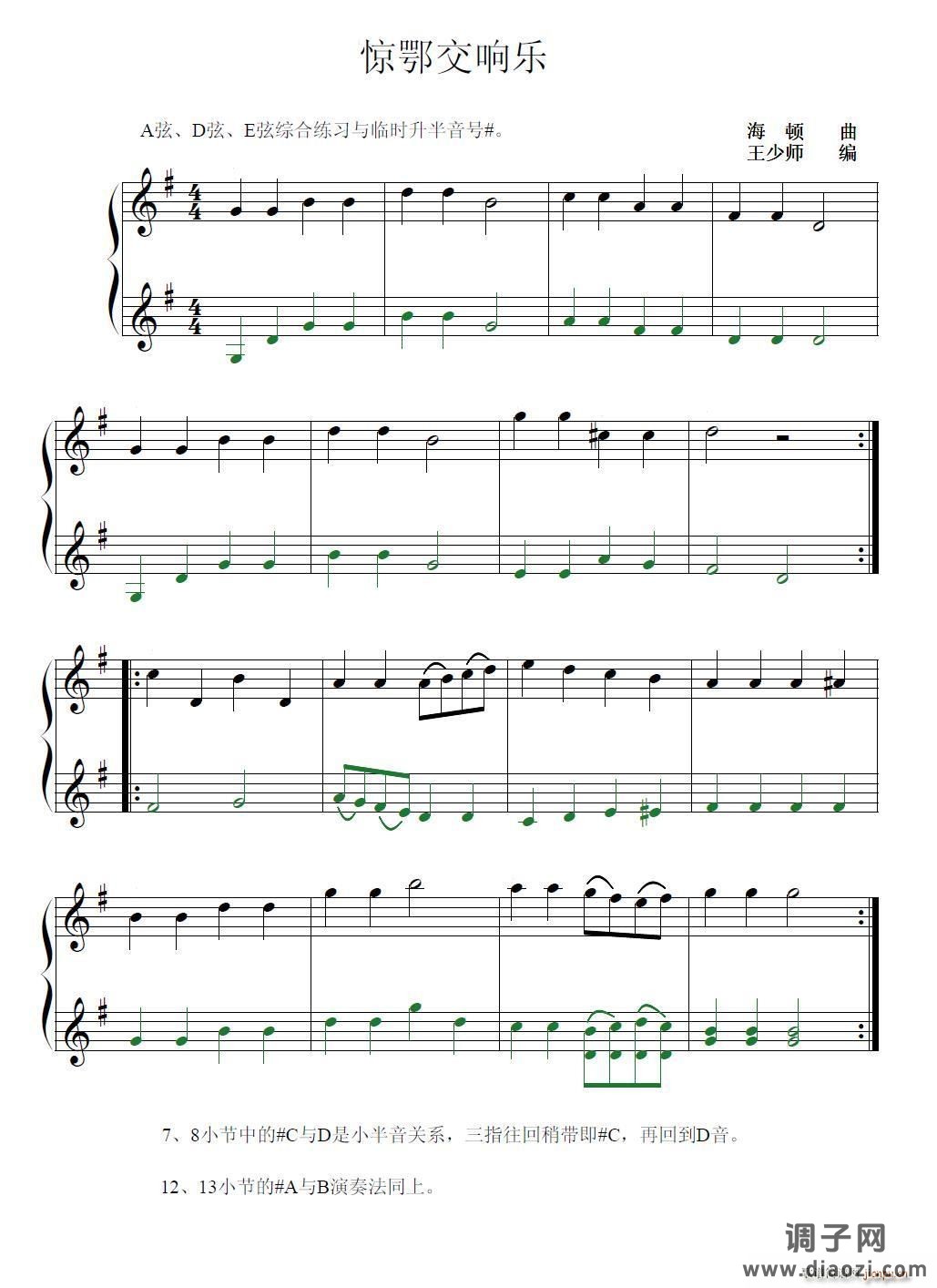 惊愕交响曲片段（小提琴二重奏）