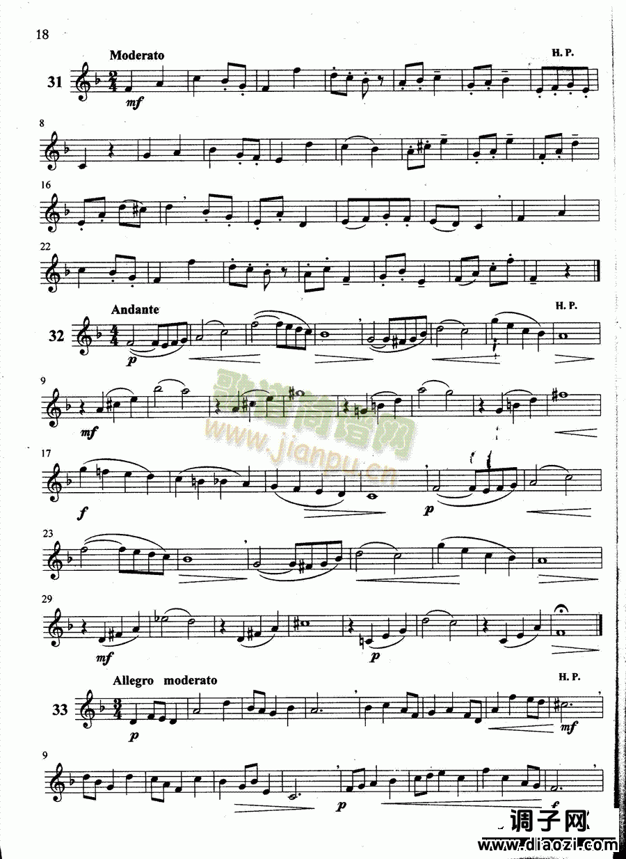 萨克斯管练习曲第100—018页