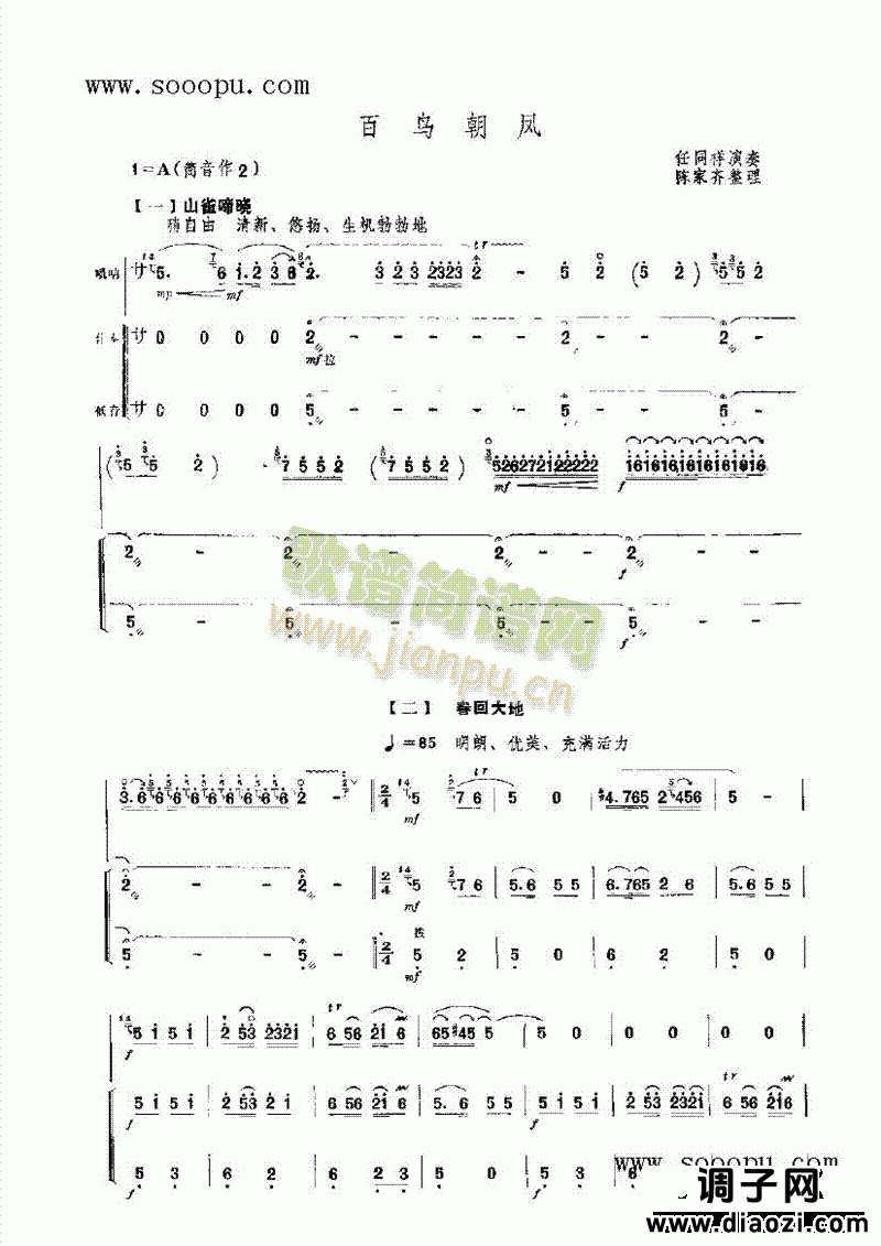 百鸟朝凤 民乐类 唢呐