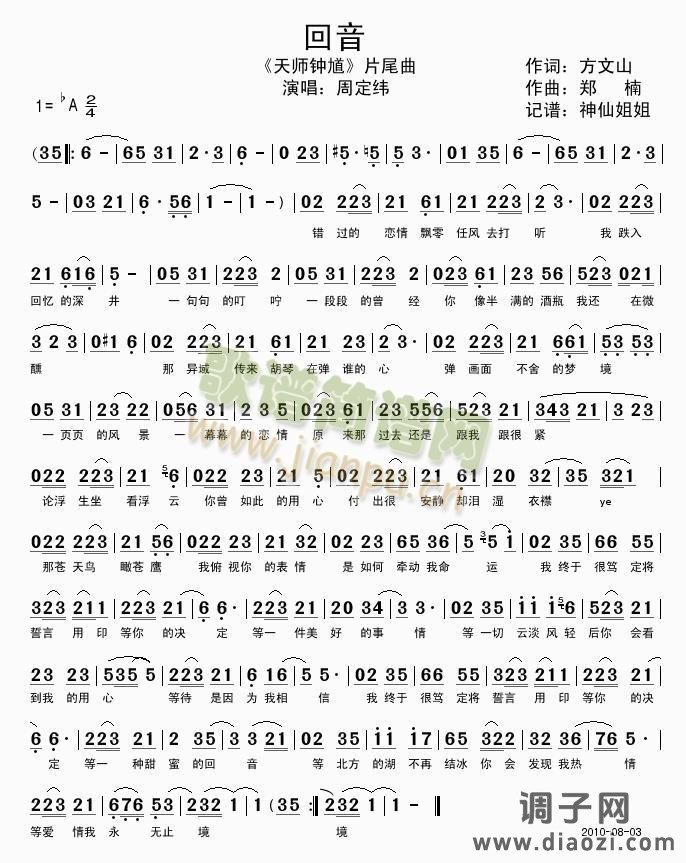 回音  《天师钟馗》片尾曲