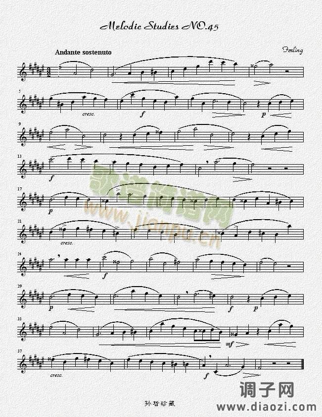 四十八首旋律练习曲之四十五