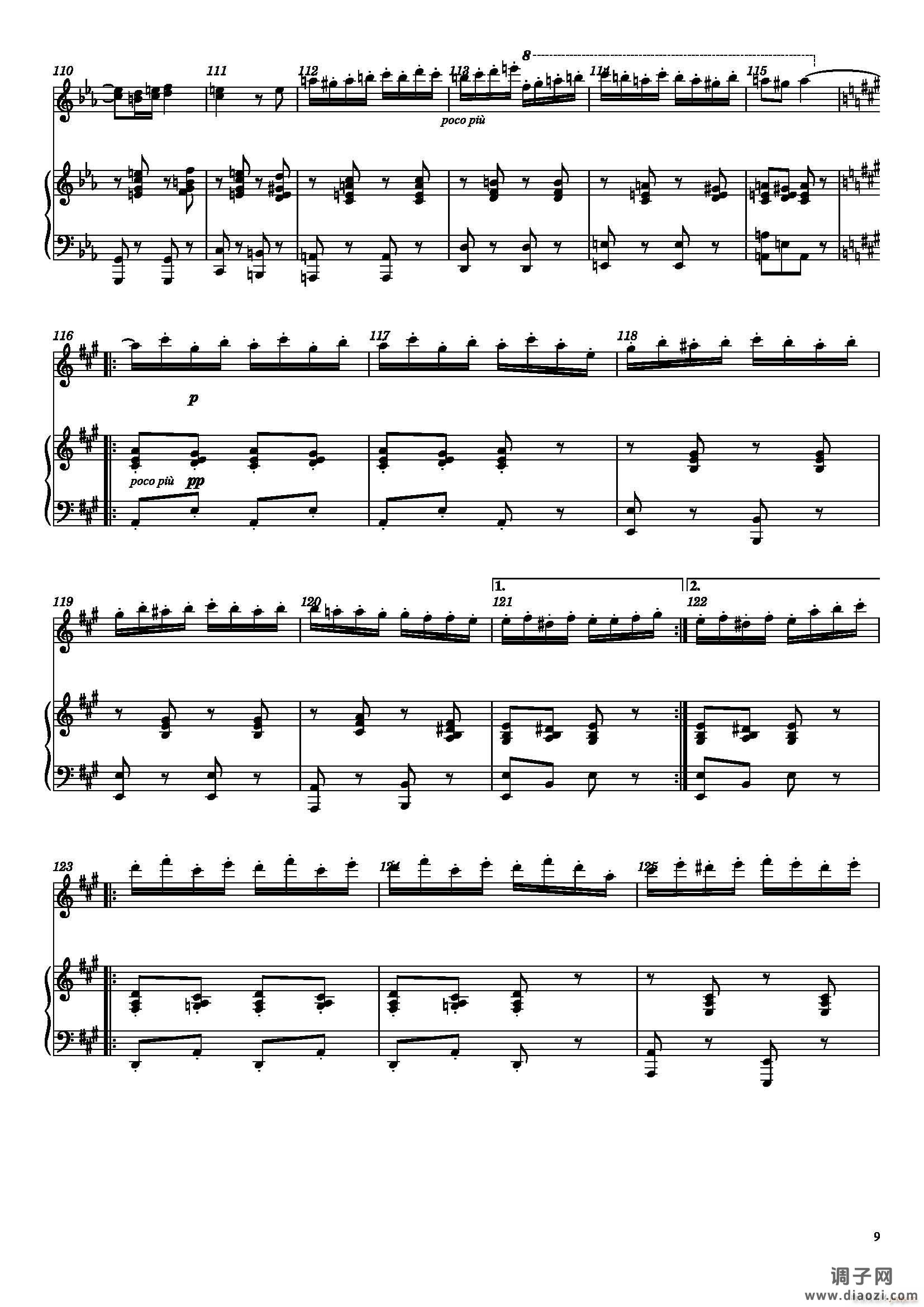 萨拉萨蒂 流浪者之歌(小提琴、钢琴)