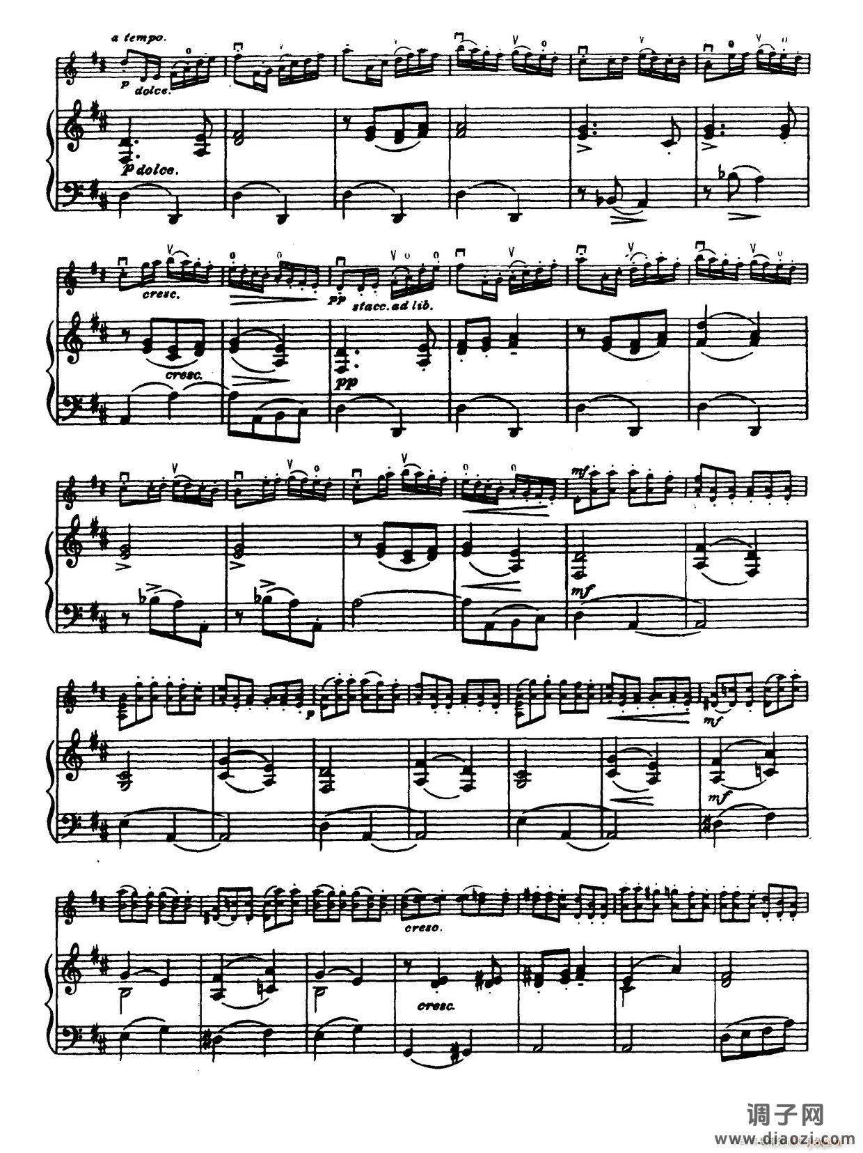 D大调学生协奏曲（塞茨作品第14号）