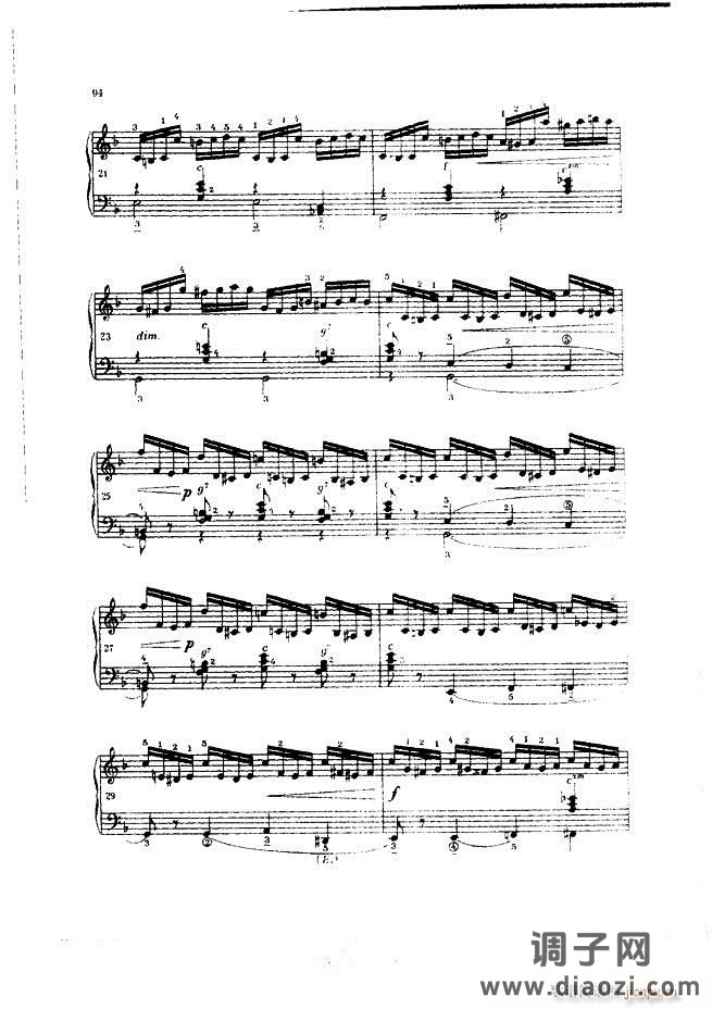 车尔尼手风琴练习曲集 Ⅲ