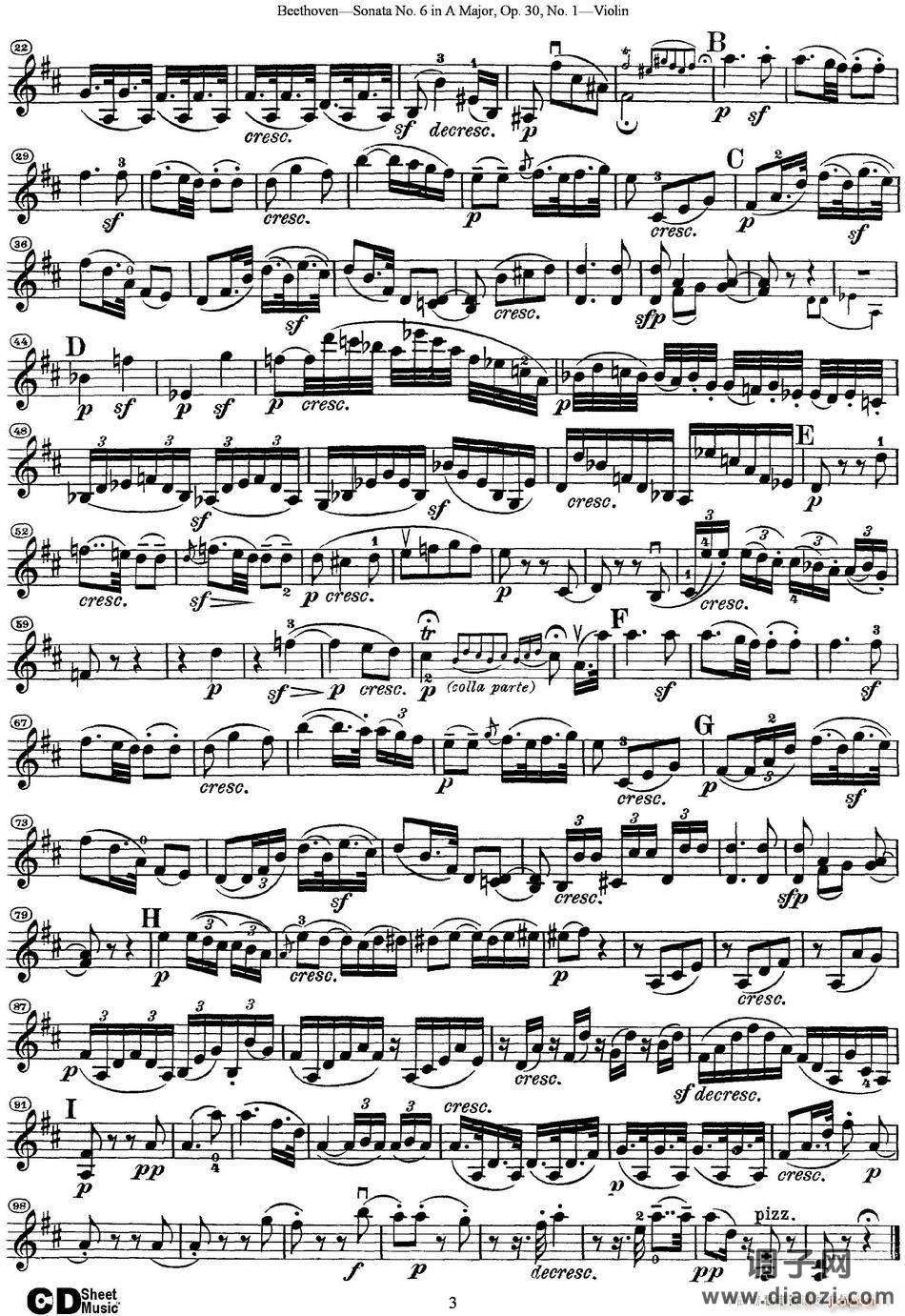 Violin Sonata No 6 in A Major Op 30 No 1