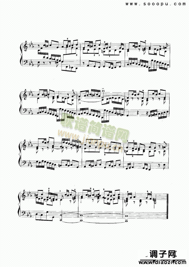 c小调前奏曲与赋格 键盘类 手风琴