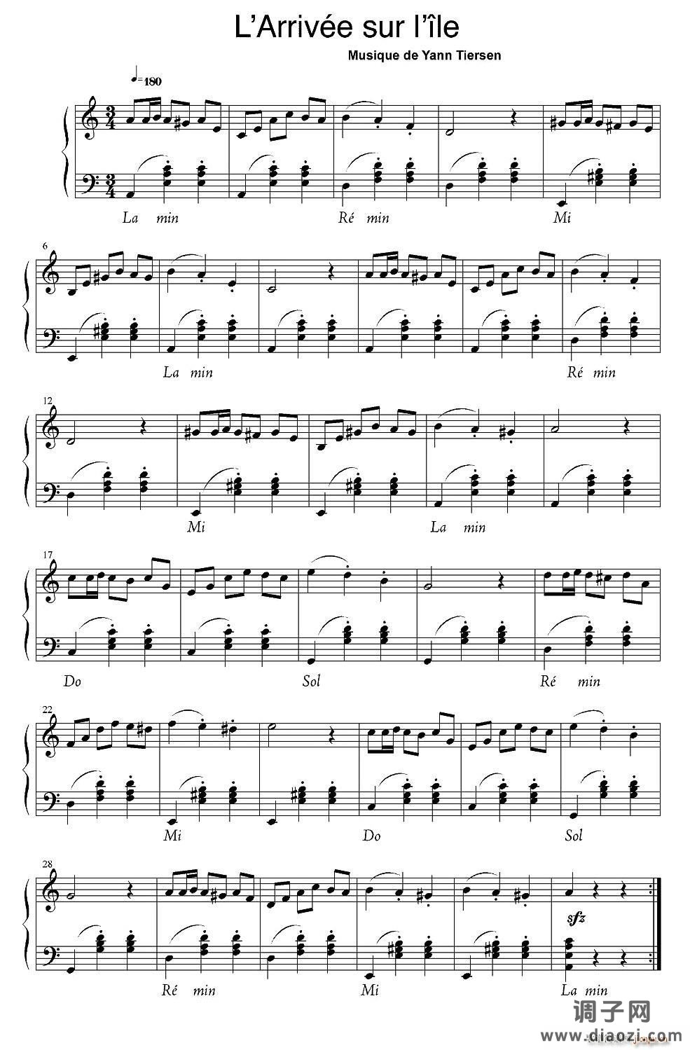 L Arrivée sur l ile