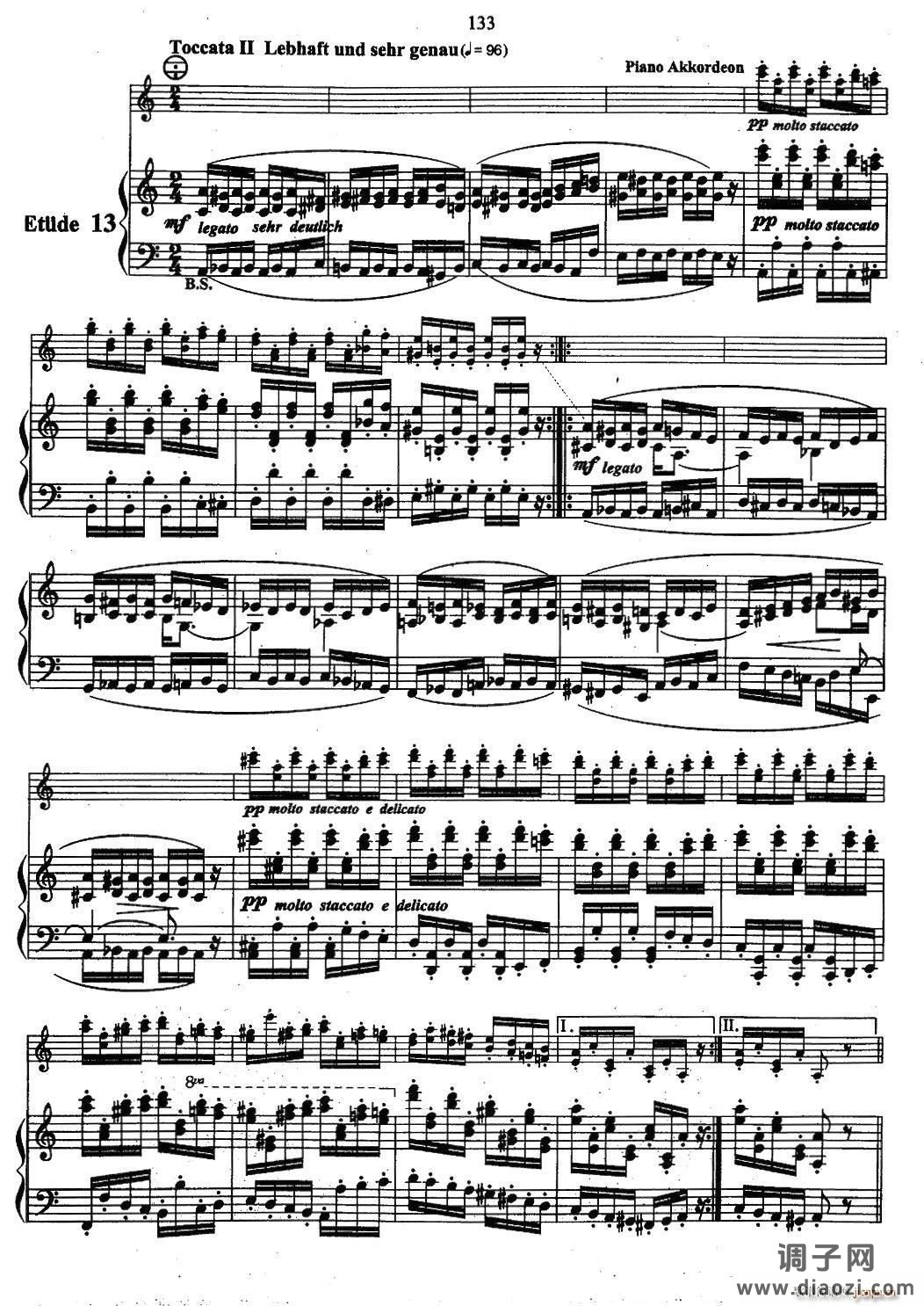 帕格尼尼主题音乐会练习曲（11—15）