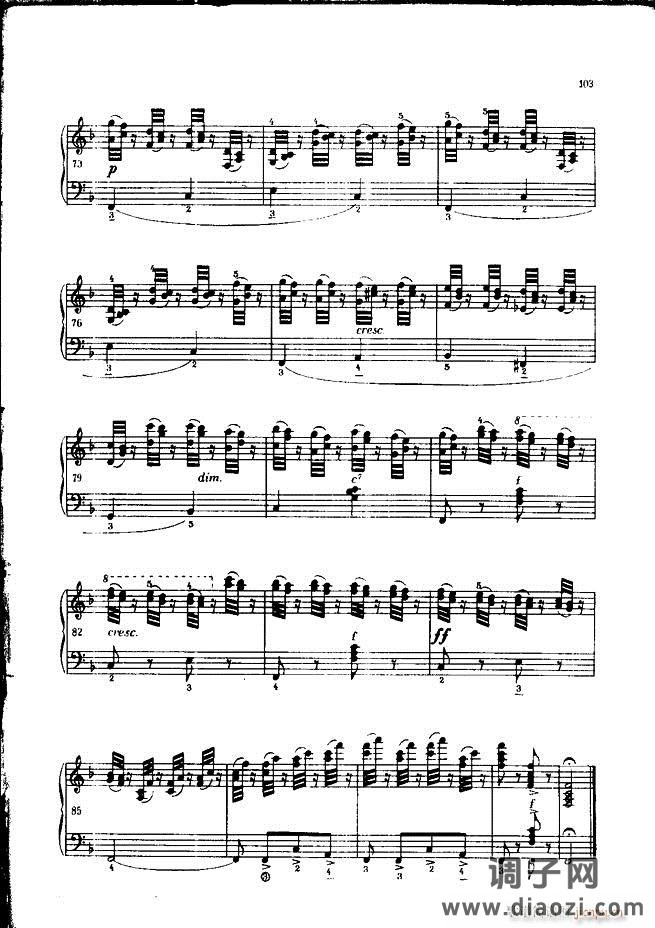 车尔尼手风琴练习曲集 Ⅲ