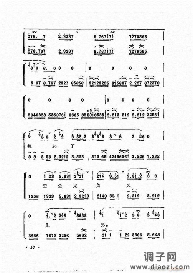 唱腔选集 目录1-60