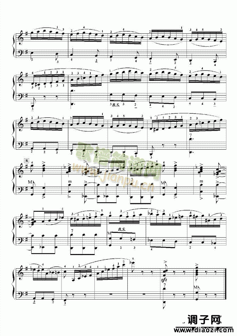 九级乐曲《E大调协奏曲》 键盘类 手风琴