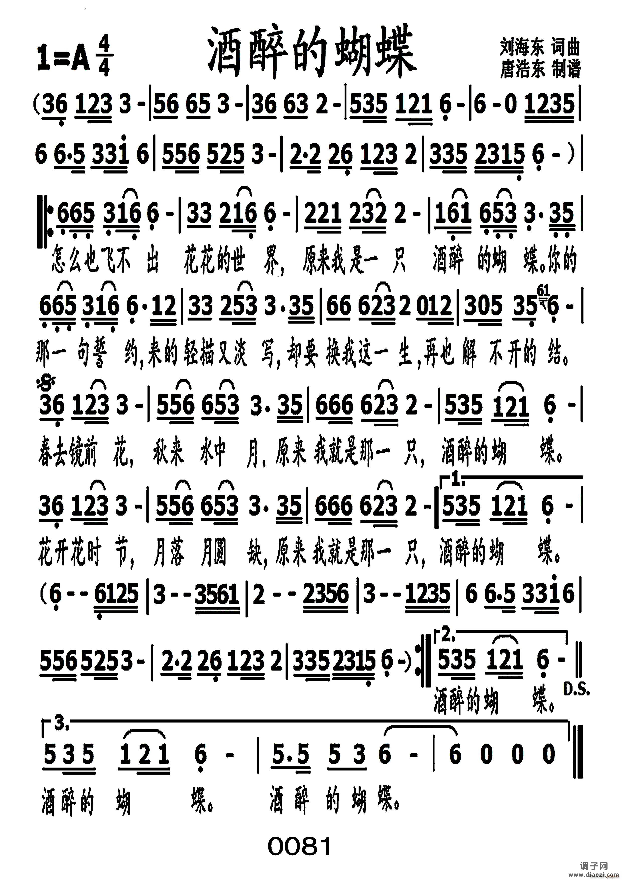 醉酒的蝴蝶编号-021