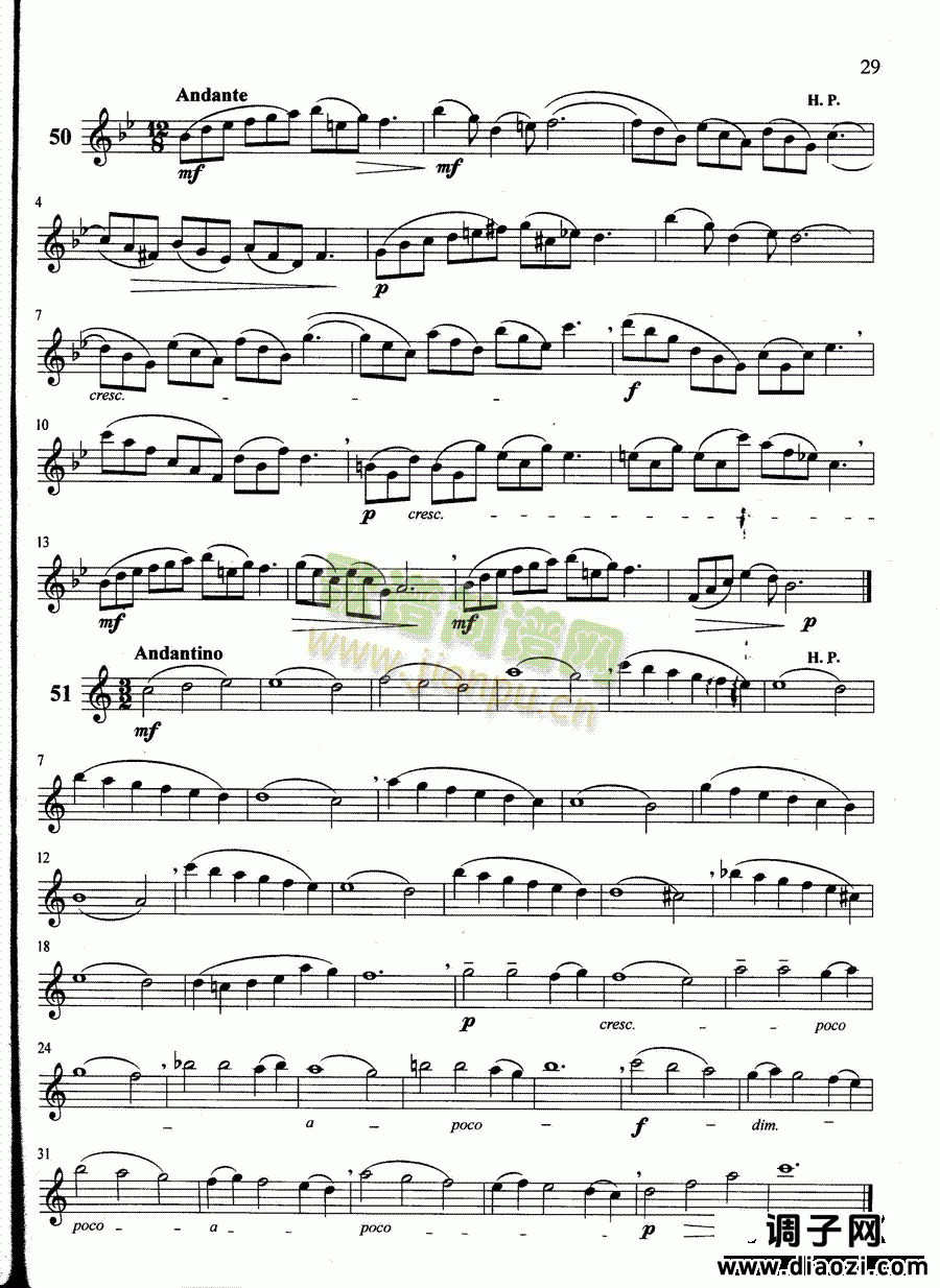 萨克斯管练习曲第100—029页