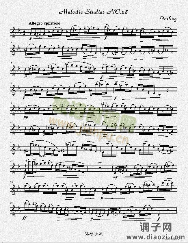 四十八首旋律练习曲之二十八