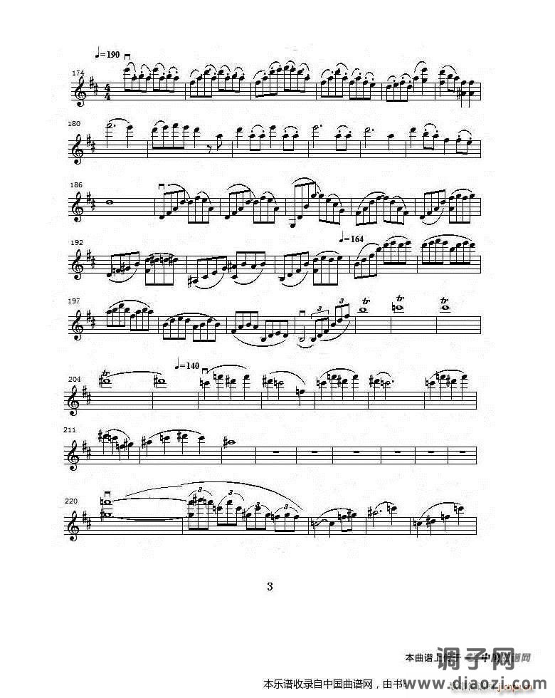 b小调第一小提琴协奏曲第一乐章（独奏小提琴分谱）