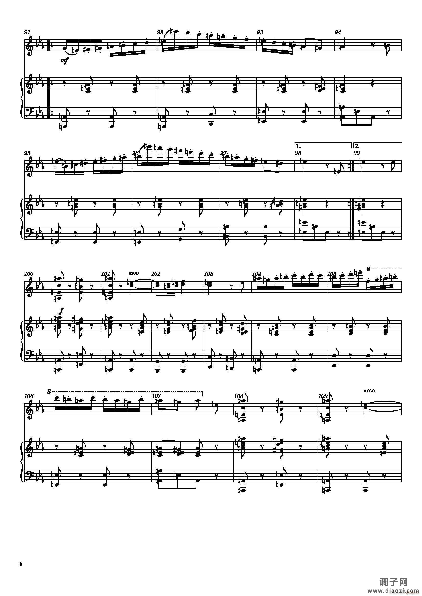 萨拉萨蒂 流浪者之歌(小提琴、钢琴)