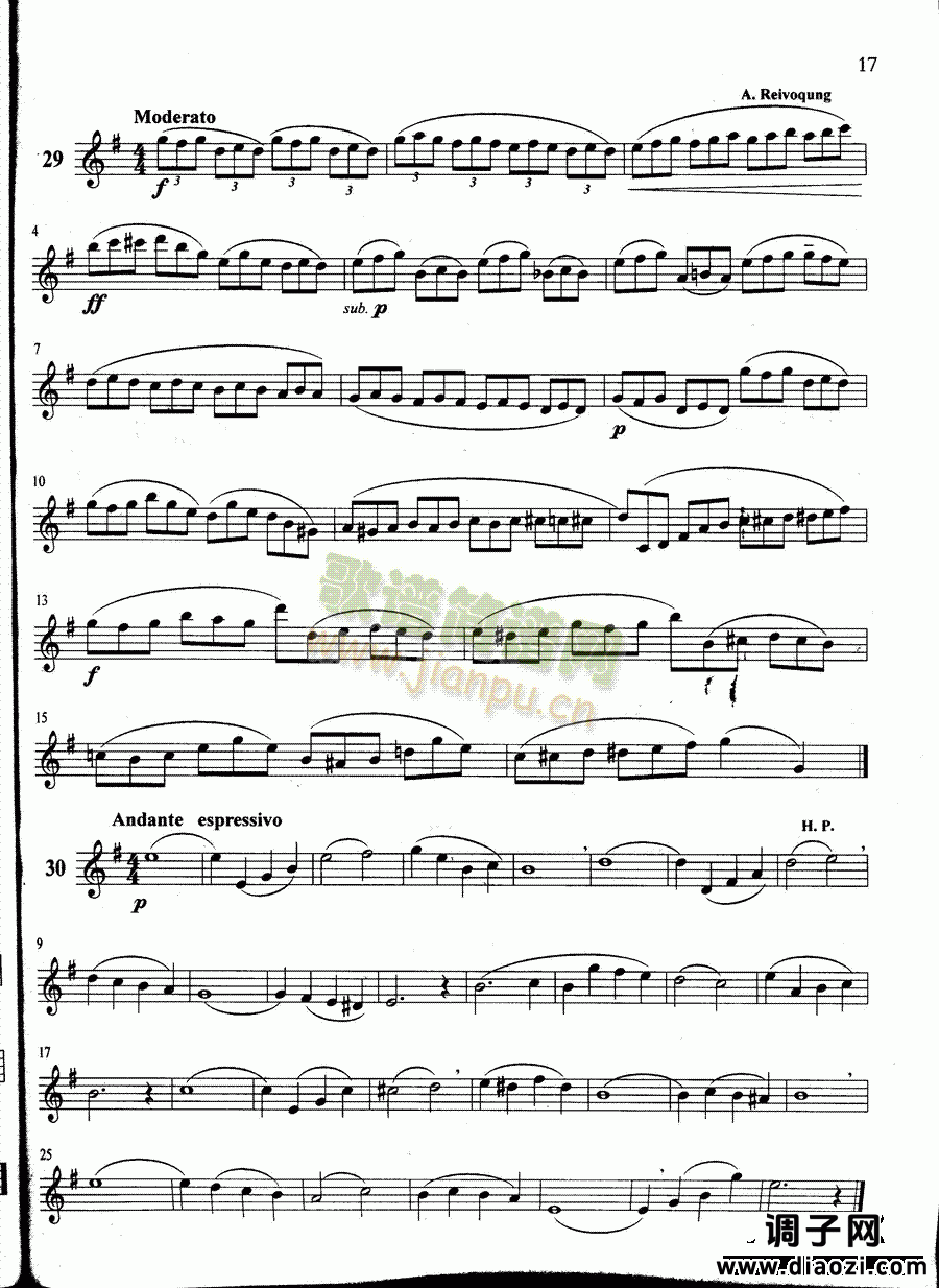 萨克斯管练习曲第100—017页