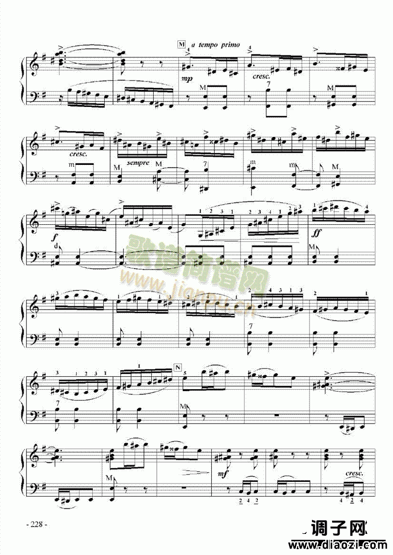 九级乐曲《E大调协奏曲》 键盘类 手风琴