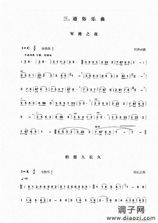 葫芦丝、巴乌实用教程121-180
