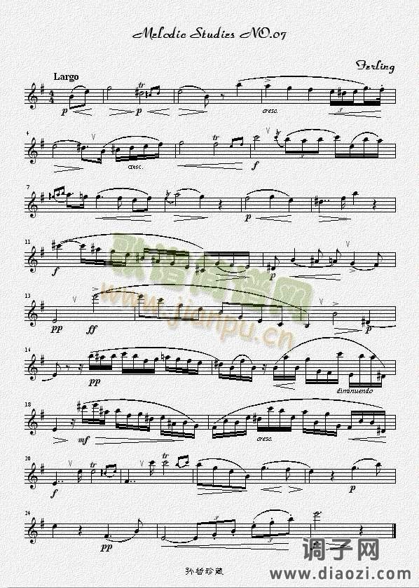 四十八首旋律练习曲之七