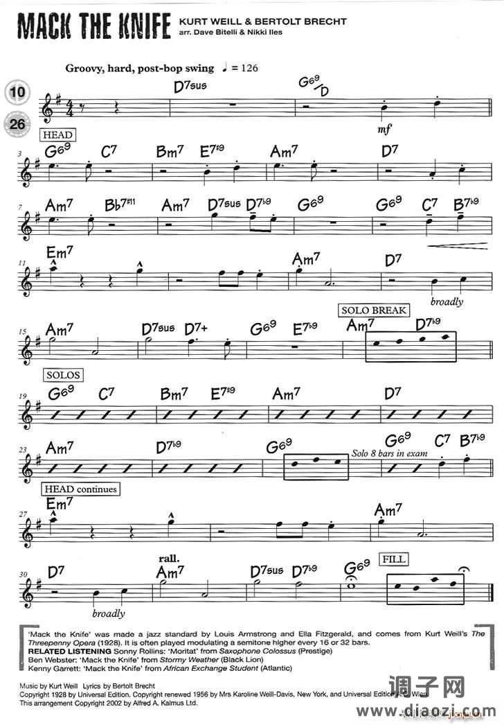 15首（次中音)爵士练习）