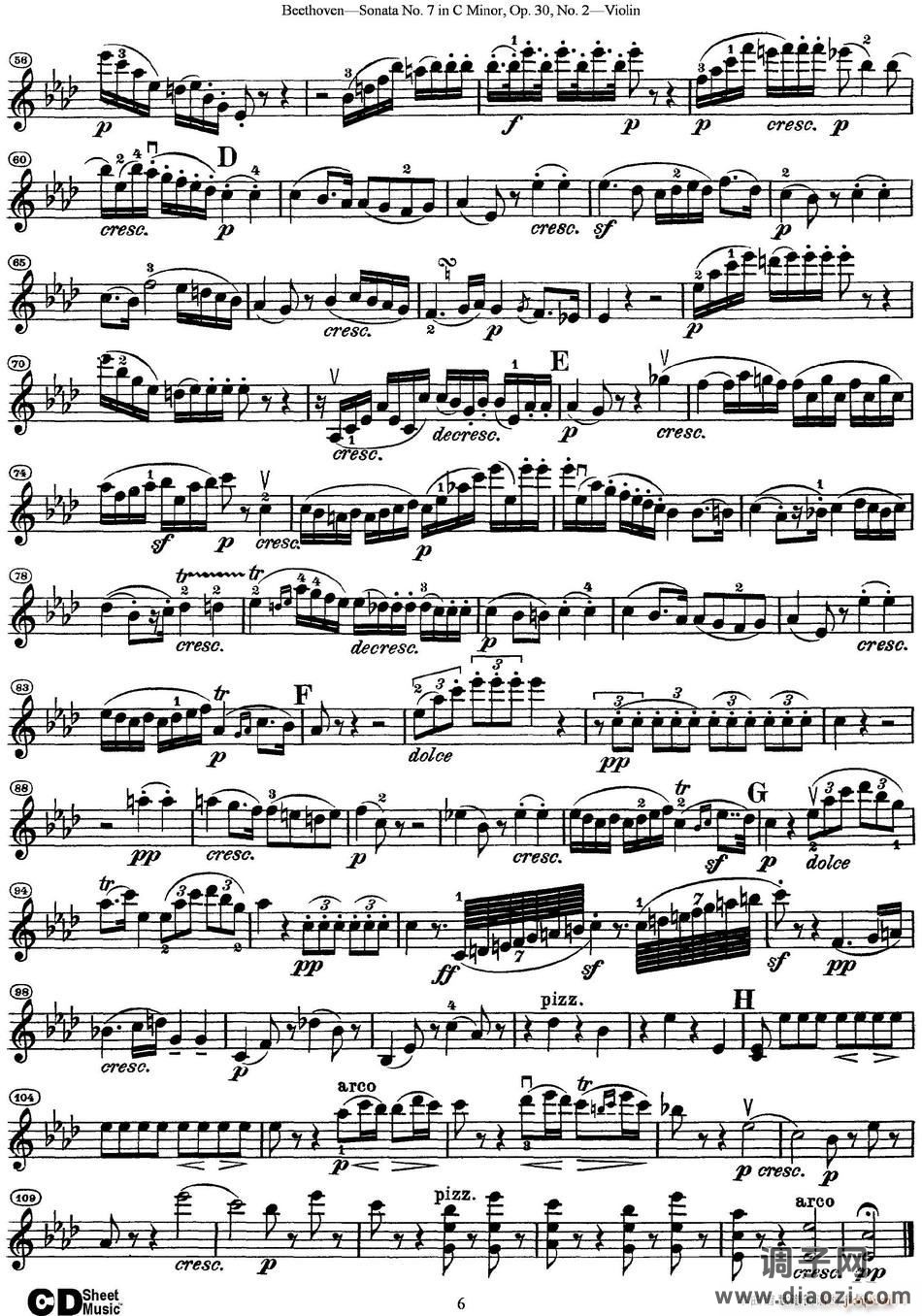 Violin Sonata No 7 in C Minor Op 30 No 2