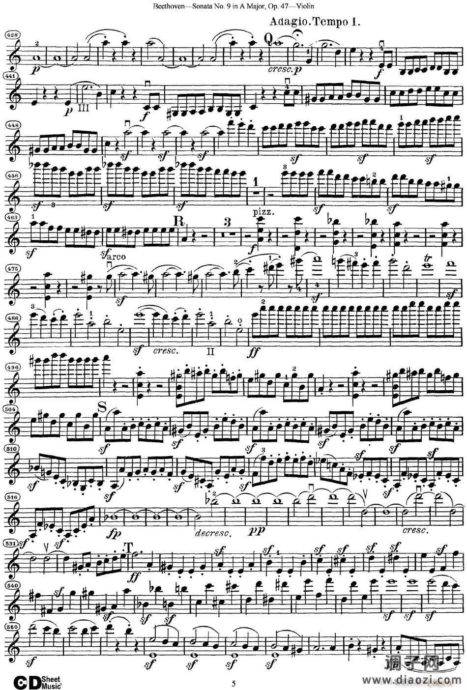 Violin Sonata No 9 in A Major Op 47