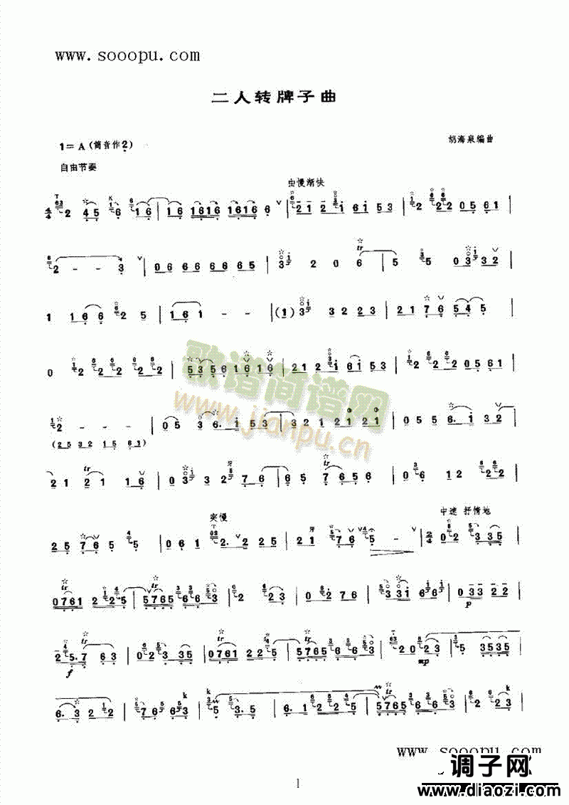 二人转牌子曲 民乐类 唢呐