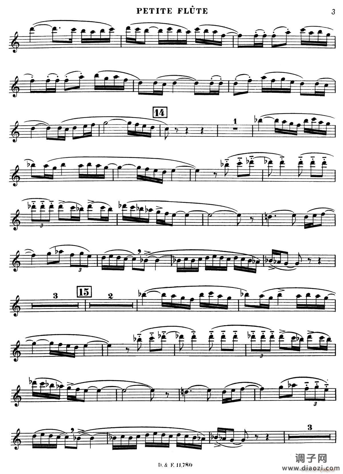 BOLERO（波莱罗）（交响乐短笛分谱）