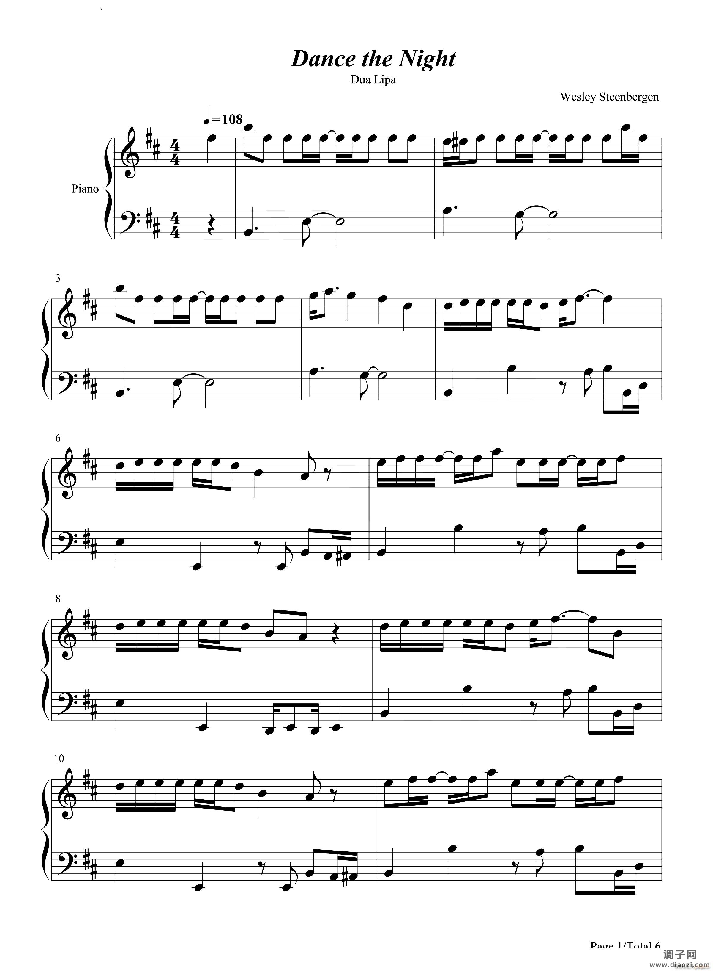 Dance the Night芭比配乐