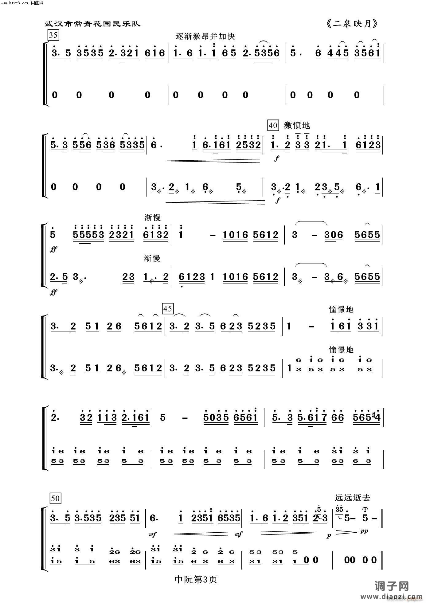 二泉映月(中阮分谱 器乐名曲100首)