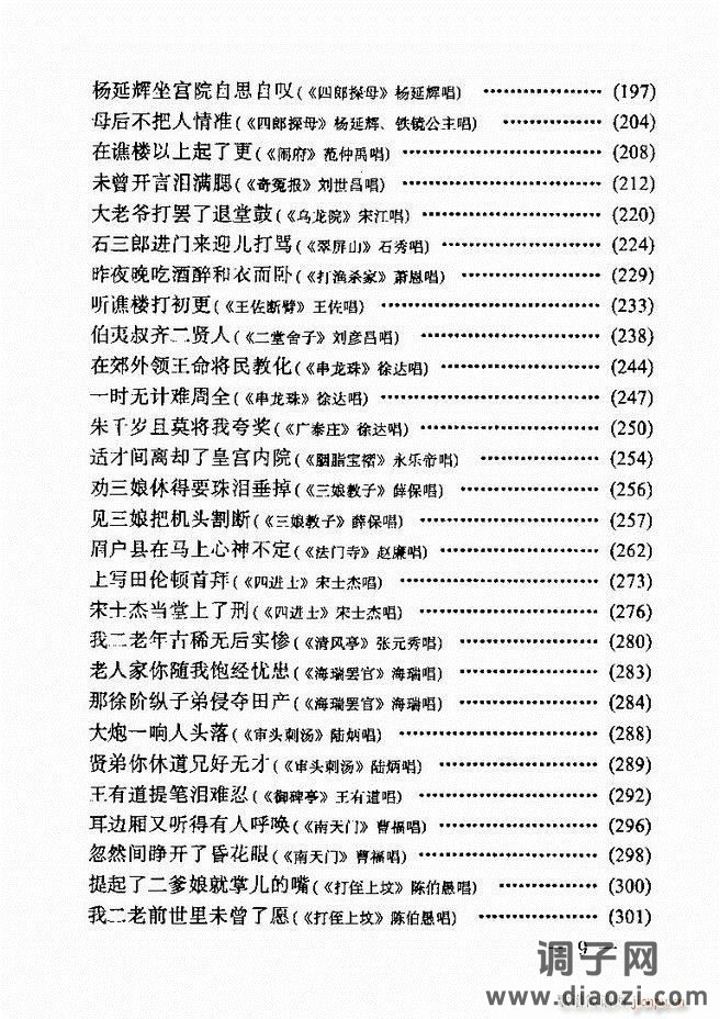 唱腔选集 目录前言1-60
