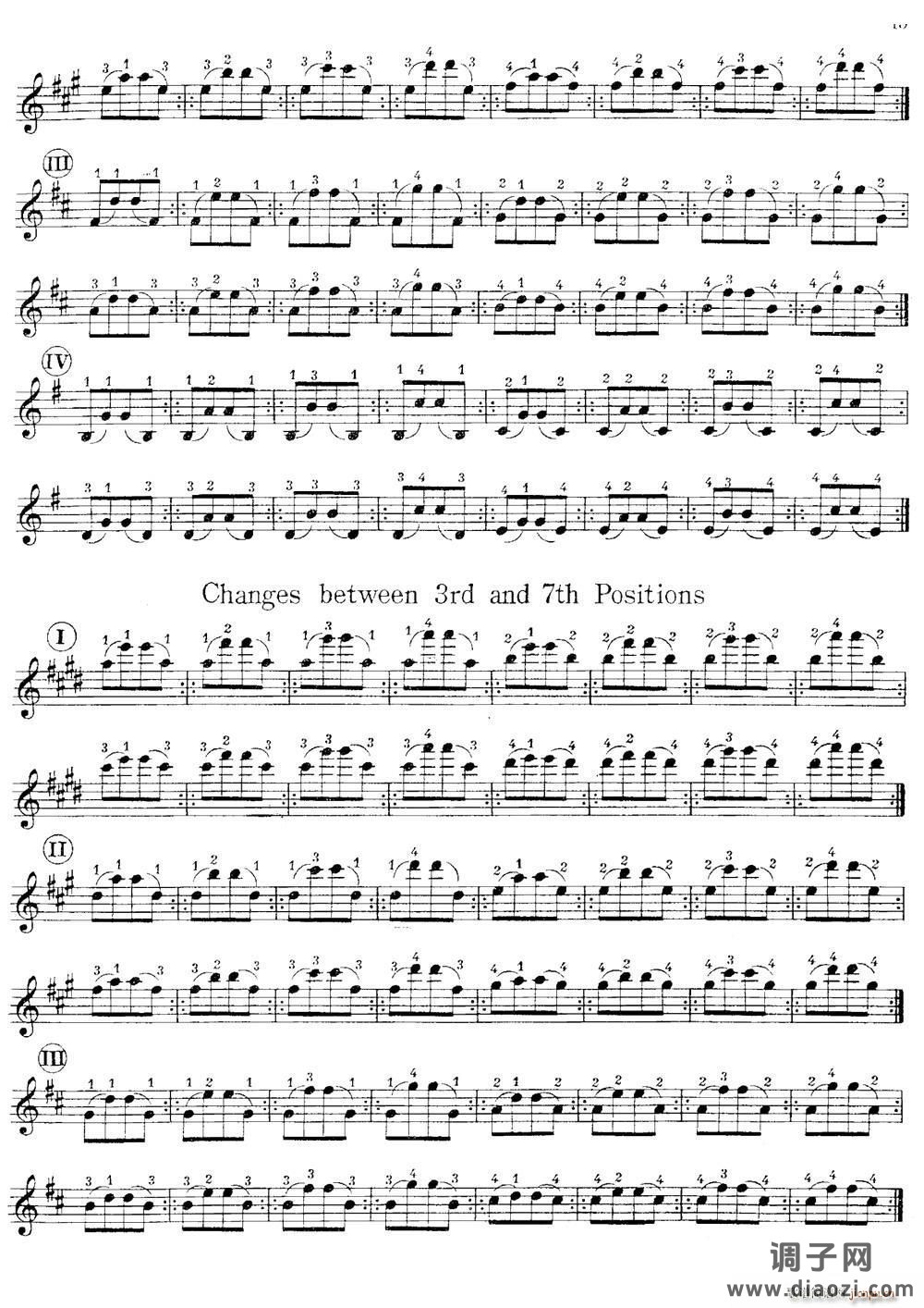 小提琴换把练习曲（第二部分）