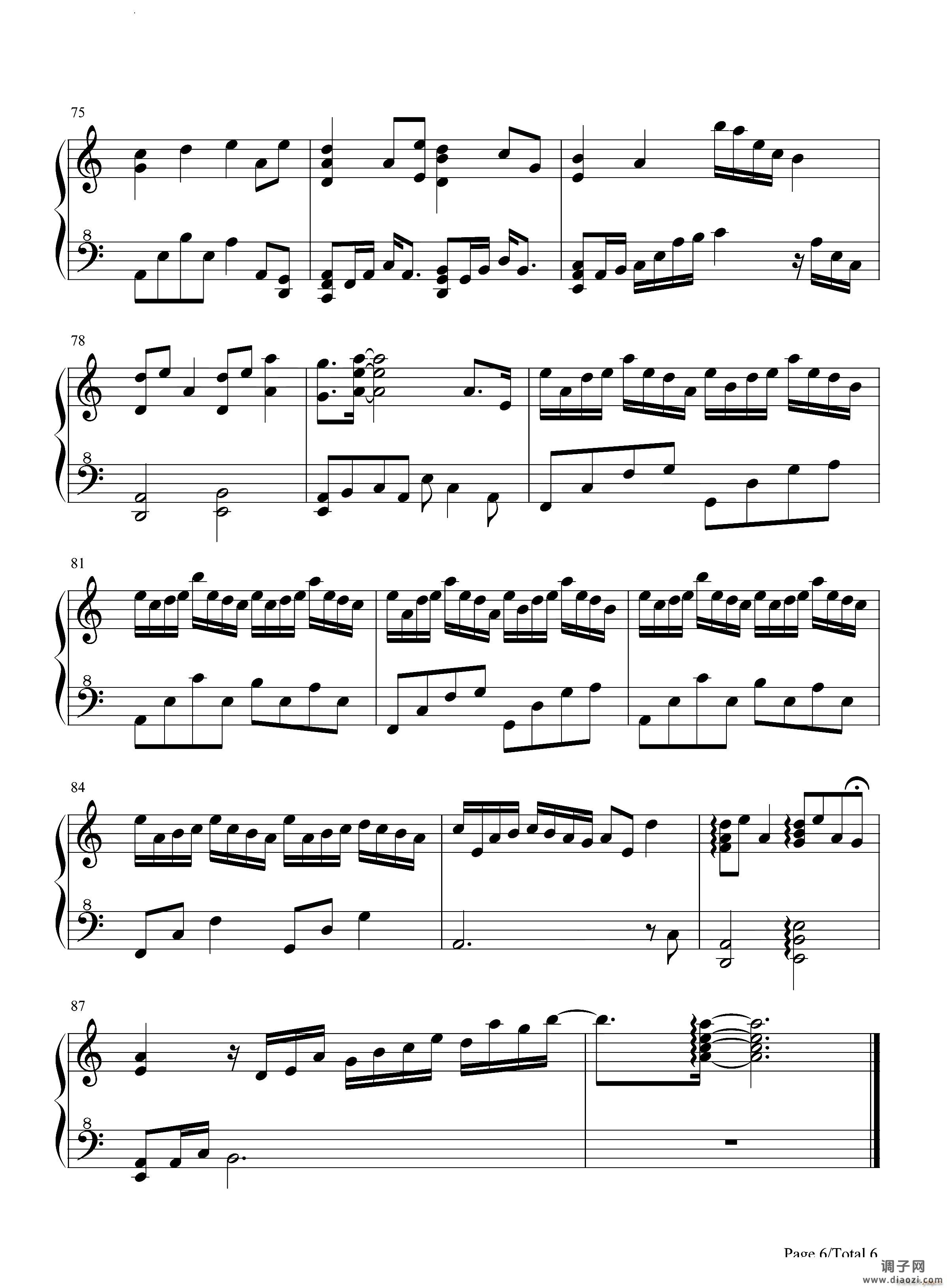 大鱼原神风物之诗琴谱-原琴谱