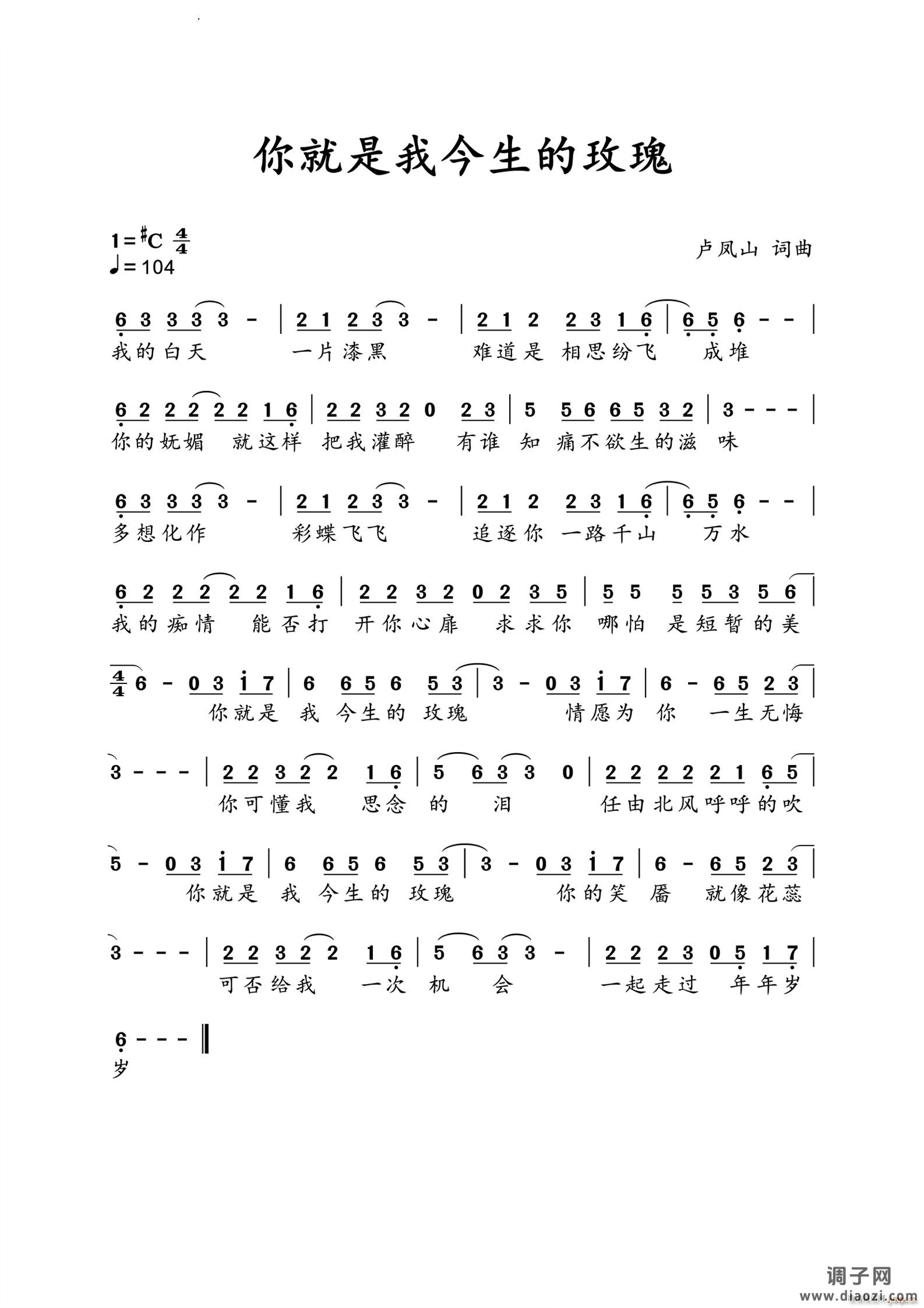 你就是我今生的玫瑰