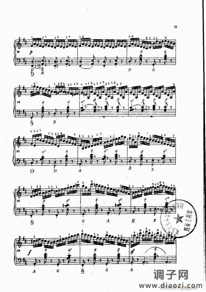 车尔尼手风琴练习曲集 Ⅳ