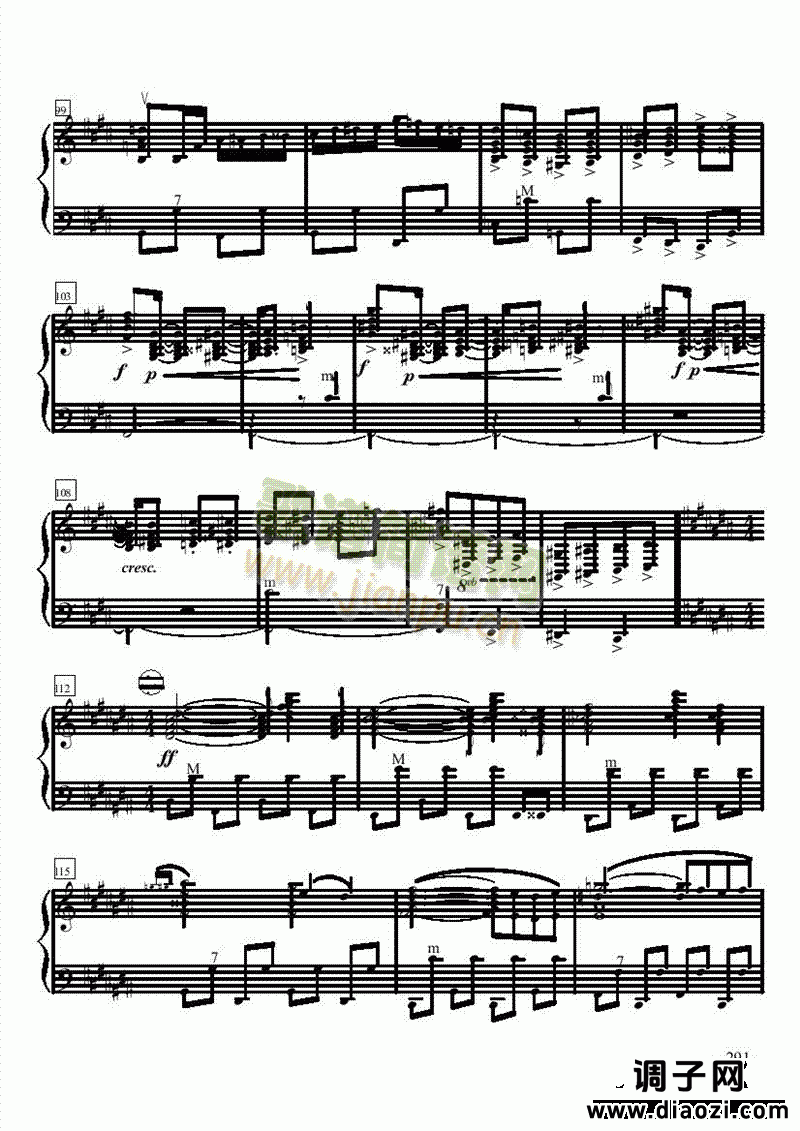 十级乐曲《匈牙利舞曲第5号》 键盘类 手风琴