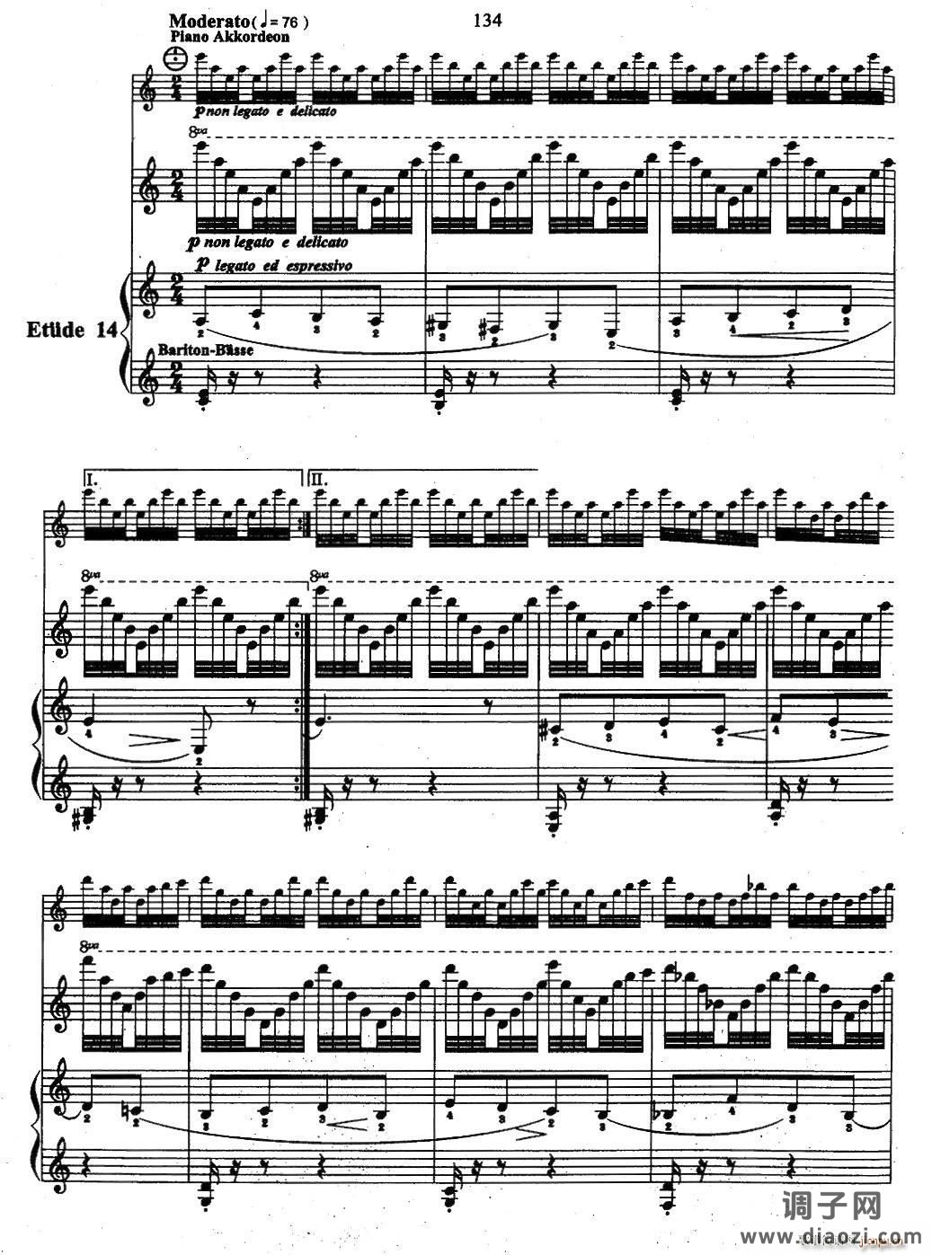 帕格尼尼主题音乐会练习曲（11—15）