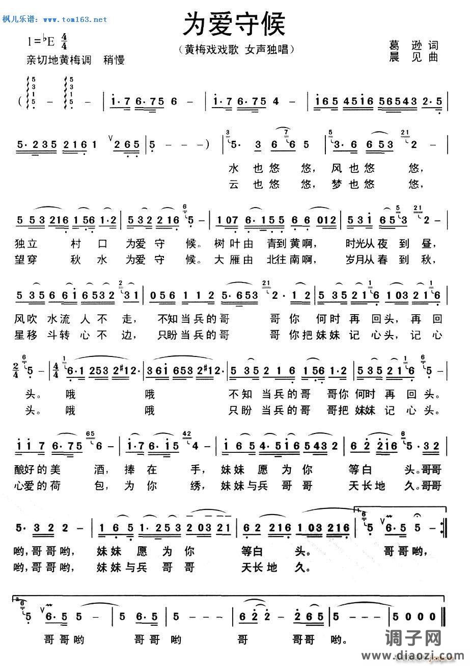 为爱守候(黄梅戏)